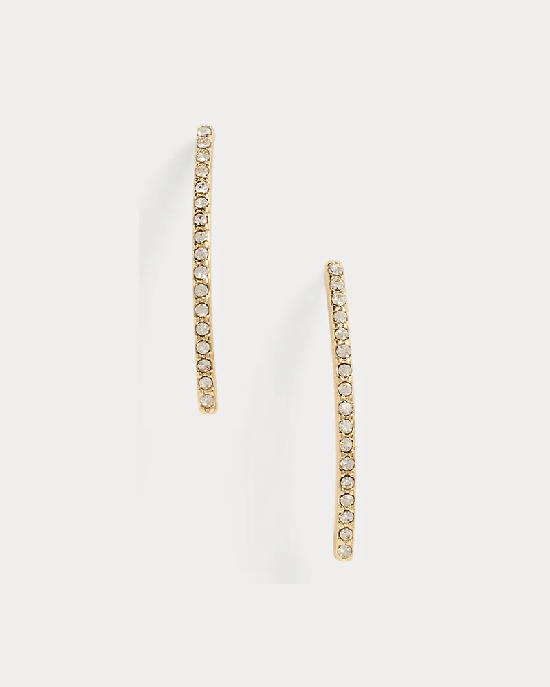 Ralph Lauren Vergoldete Pavé-Fadenohrringe Gold