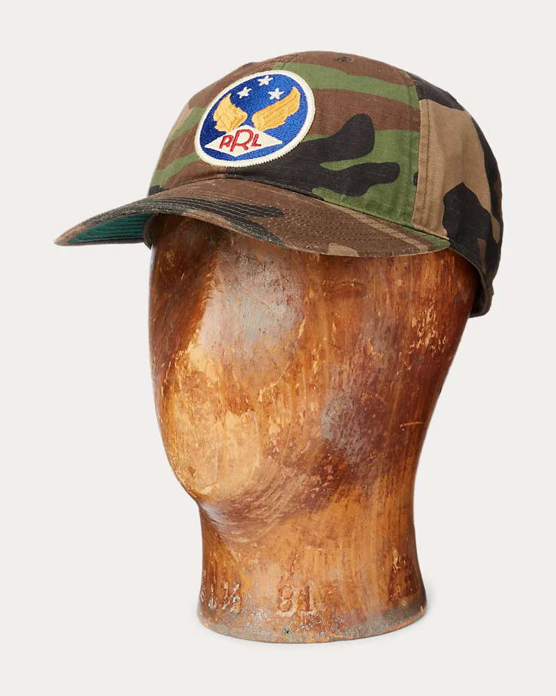 Ralph Lauren Camouflage-Baseballkappe mit Flügellogo Multi