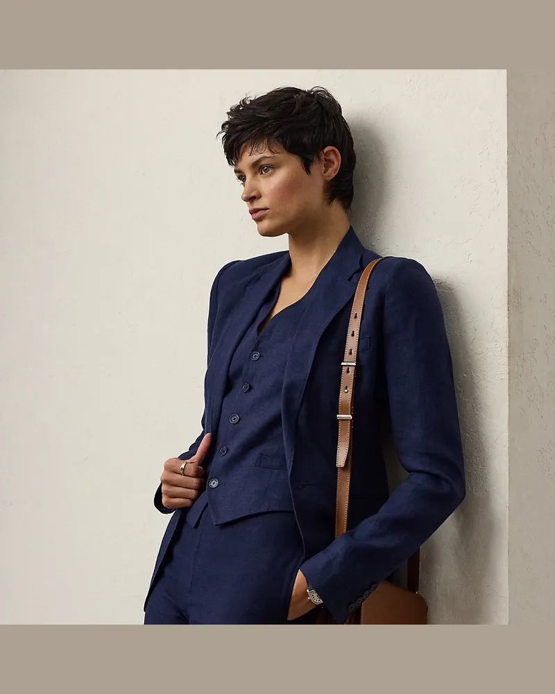 Ralph Lauren Jacke Parker aus Leinen Blue