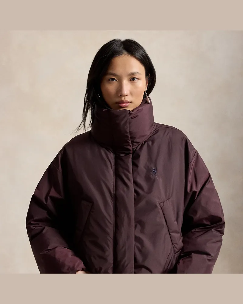 Ralph Lauren Kurze Daunen-Pufferjacke Purple