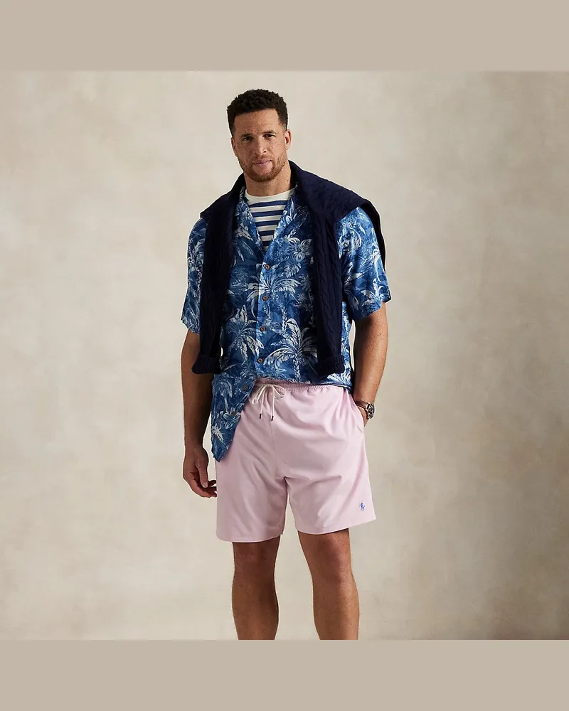 Ralph Lauren Große Größen - Classic-Fit Stretch-Badeshorts Traveler Pink