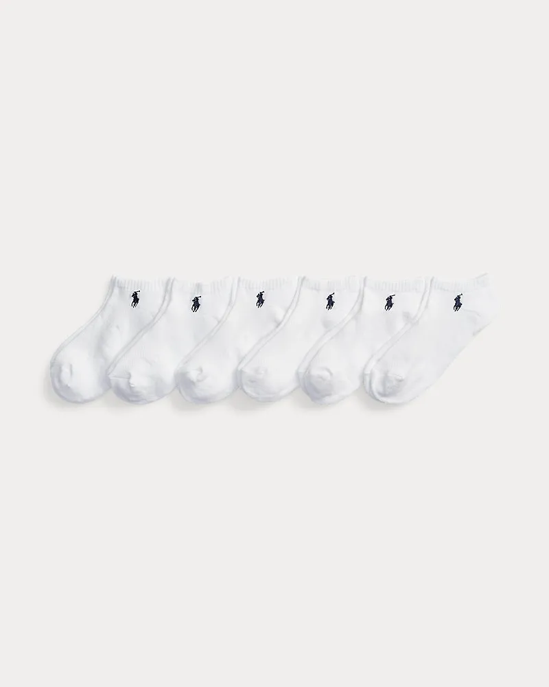 Ralph Lauren Gestreifte Sportsocken im 6er-Pack White