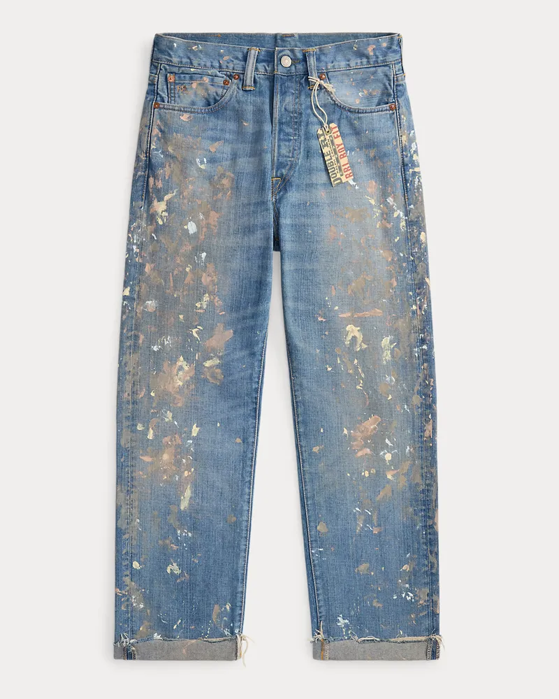 Ralph Lauren Boy-Fit Jeans Kaylyn in Used-Optik Blue