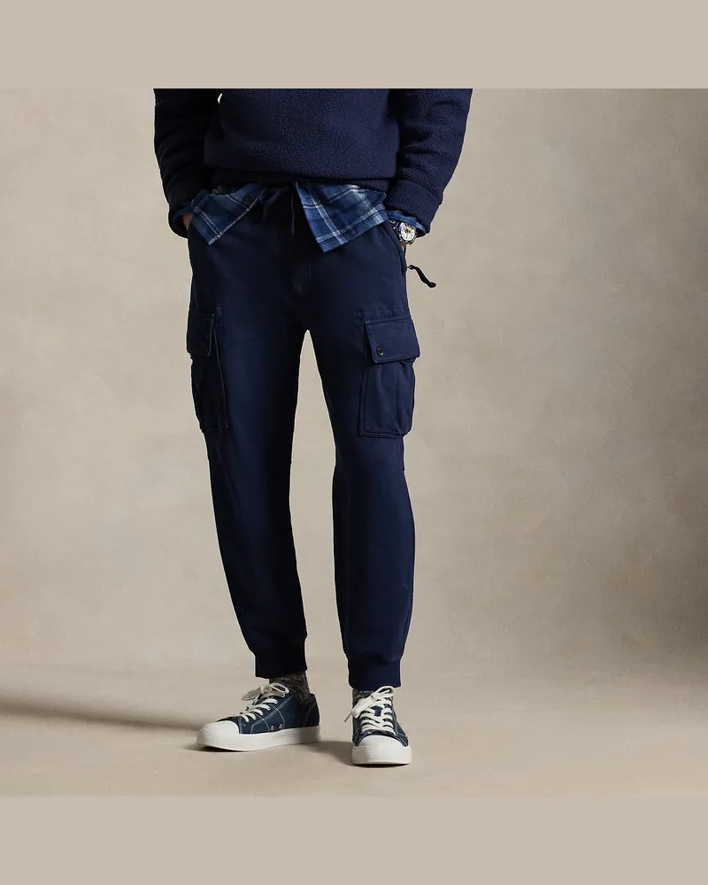 Ralph Lauren Utility-Hose aus Loopback-Fleece Blue