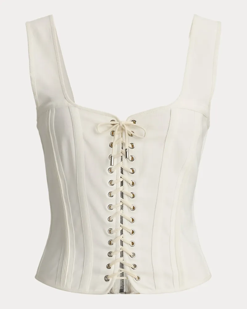 Ralph Lauren Korsett-Oberteil Kat aus Baumwollgemisch Cream