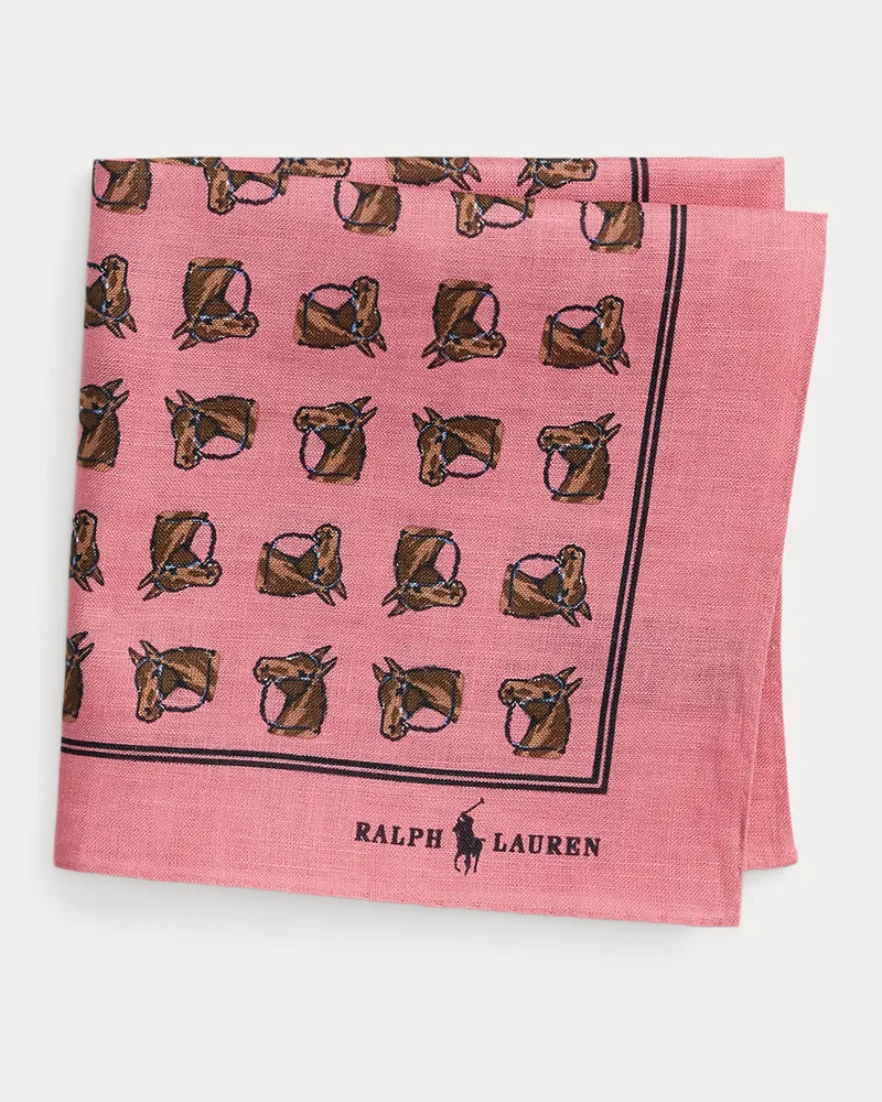 Ralph Lauren Einstecktuch aus Leinen Pink