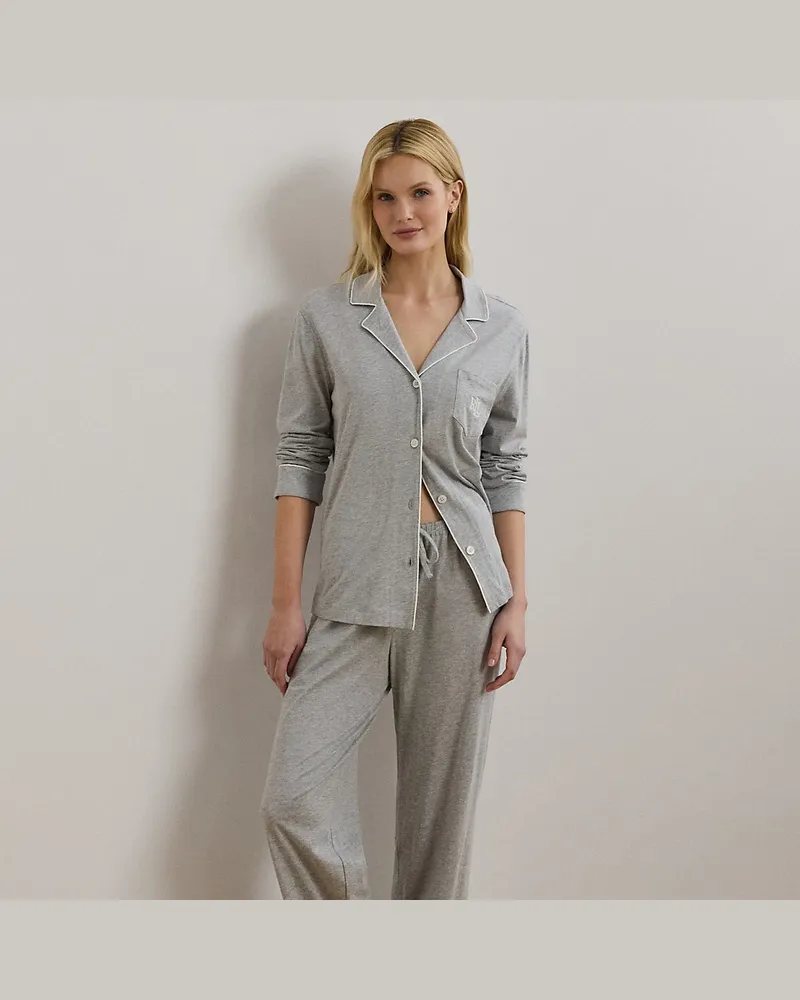 Ralph Lauren Pyjama aus einer Baumwollmischung Grey
