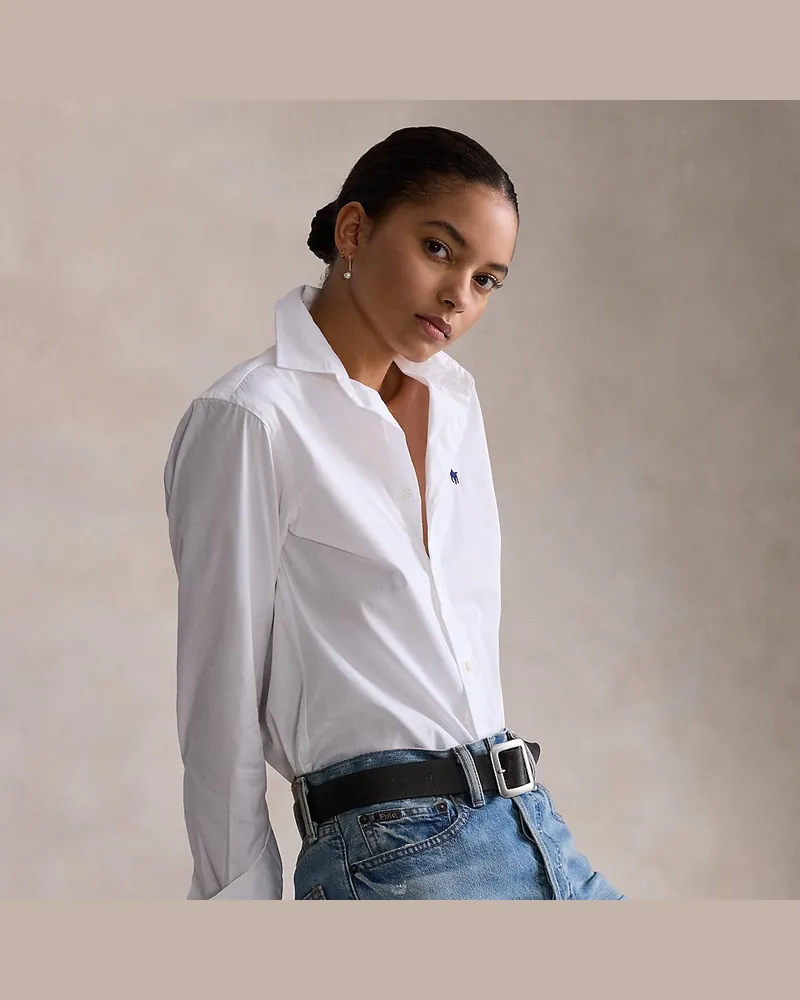Ralph Lauren Slim-Fit Hemd aus Baumwolle White