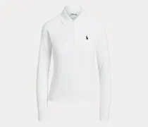 Langärmliges Poloshirt mit Zopfmuster