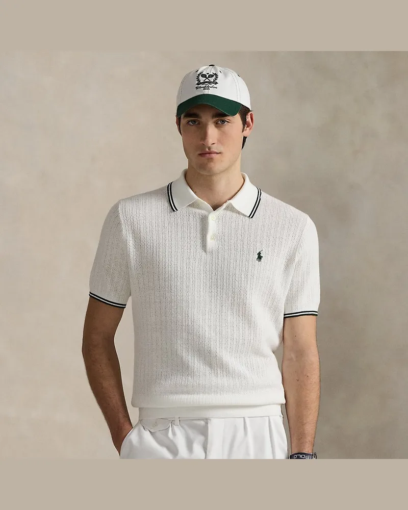 Ralph Lauren Pullover Wimbledon mit Polokragen White