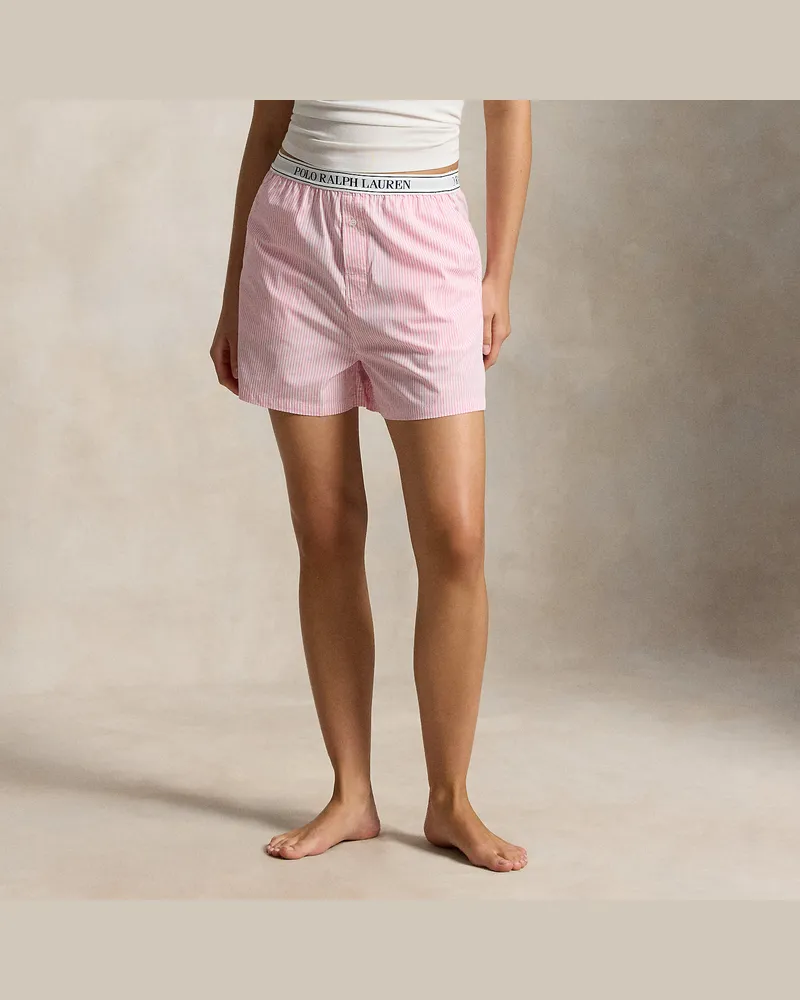 Ralph Lauren Gestreifte Boxershorts aus Baumwolle Pink