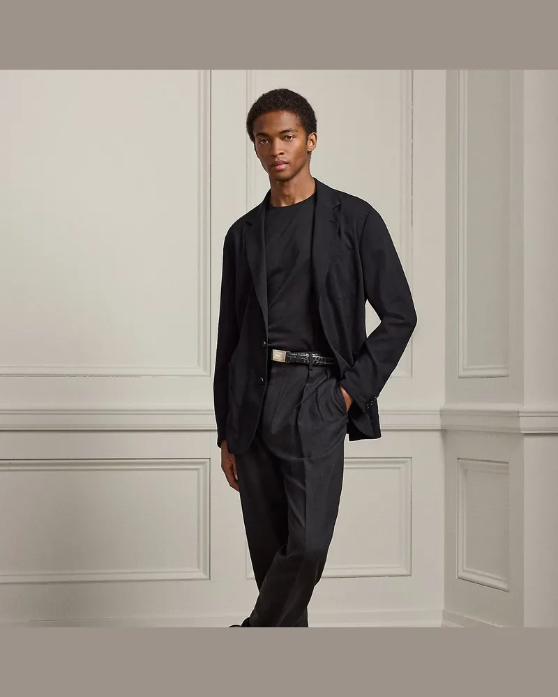 Ralph Lauren Handgeschneiderte Hose Glenn mit Seide Black