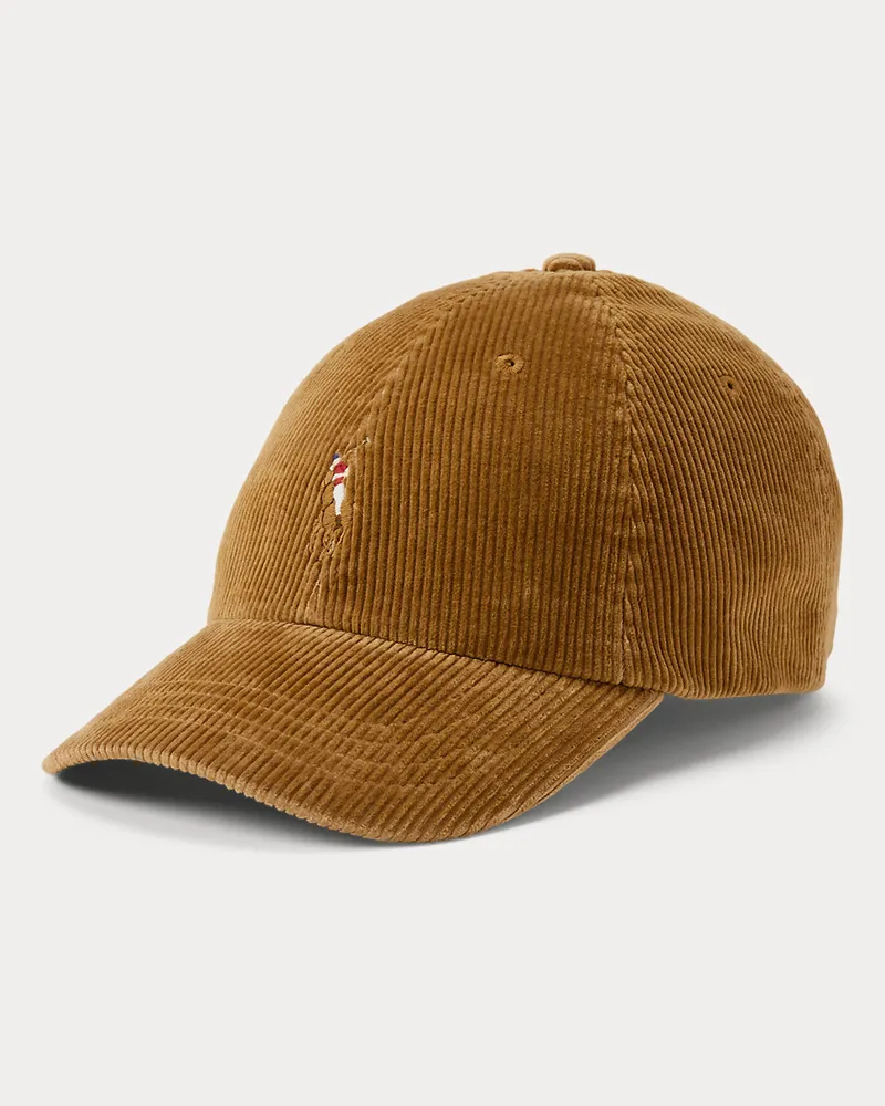 Ralph Lauren Baseballkappe aus Kordsamt Brown