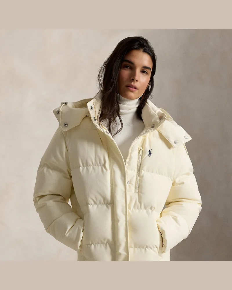 Ralph Lauren Mittelschwere Daunen-Pufferjacke Cream