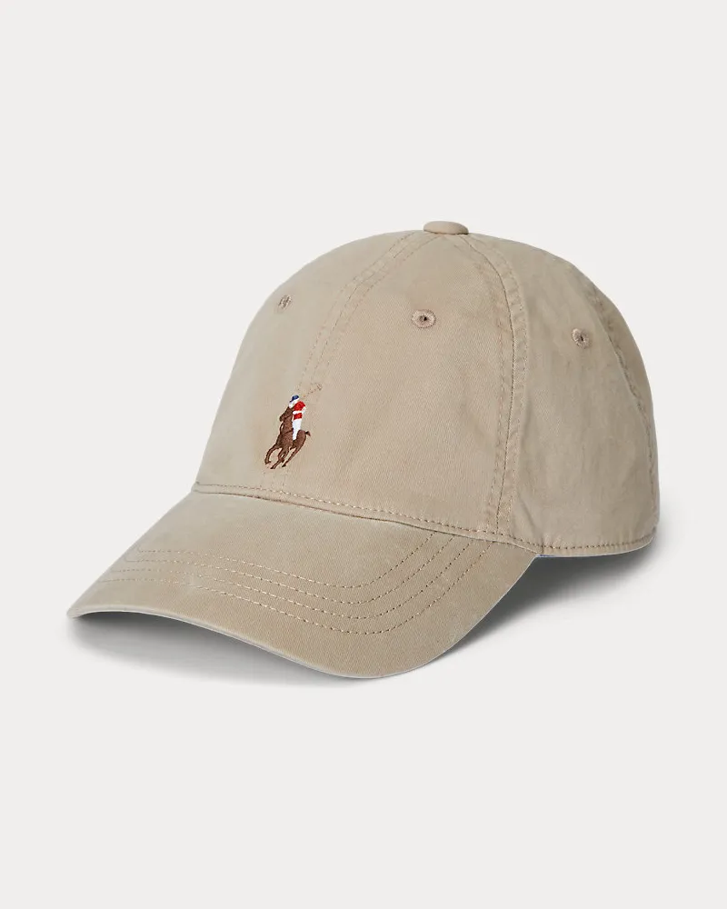 Ralph Lauren Baseballkappe aus Stretch-Baumwolltwill Tan
