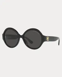 Ralph Lauren Runde Sonnenbrille RL Farrah Black