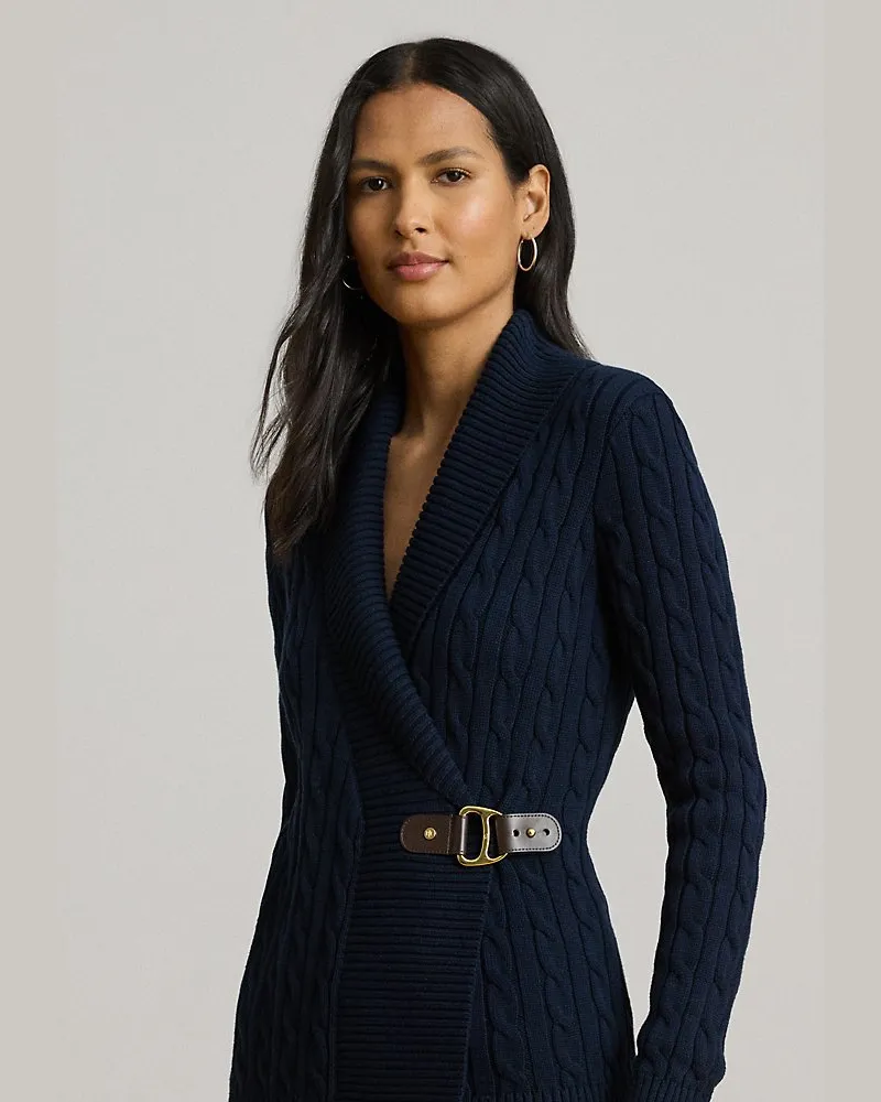Ralph Lauren Baumwollpullover mit Schnalle Blue