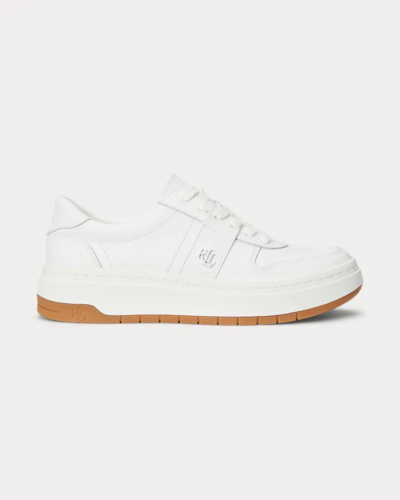 Ralph Lauren Sneaker Harlie aus Leder White