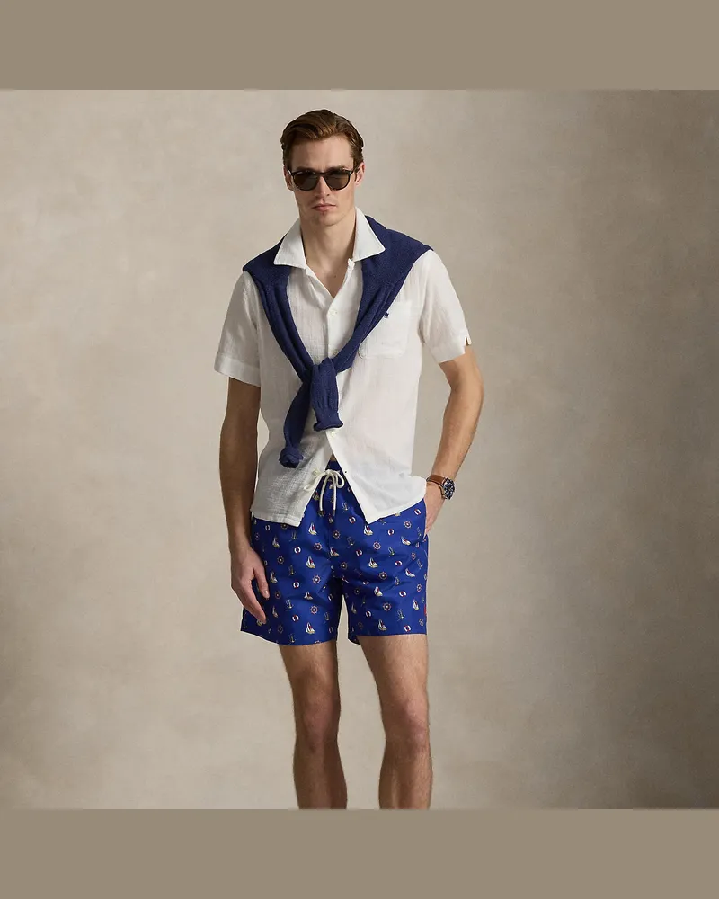 Ralph Lauren Klassische Badeshorts Traveler Blue