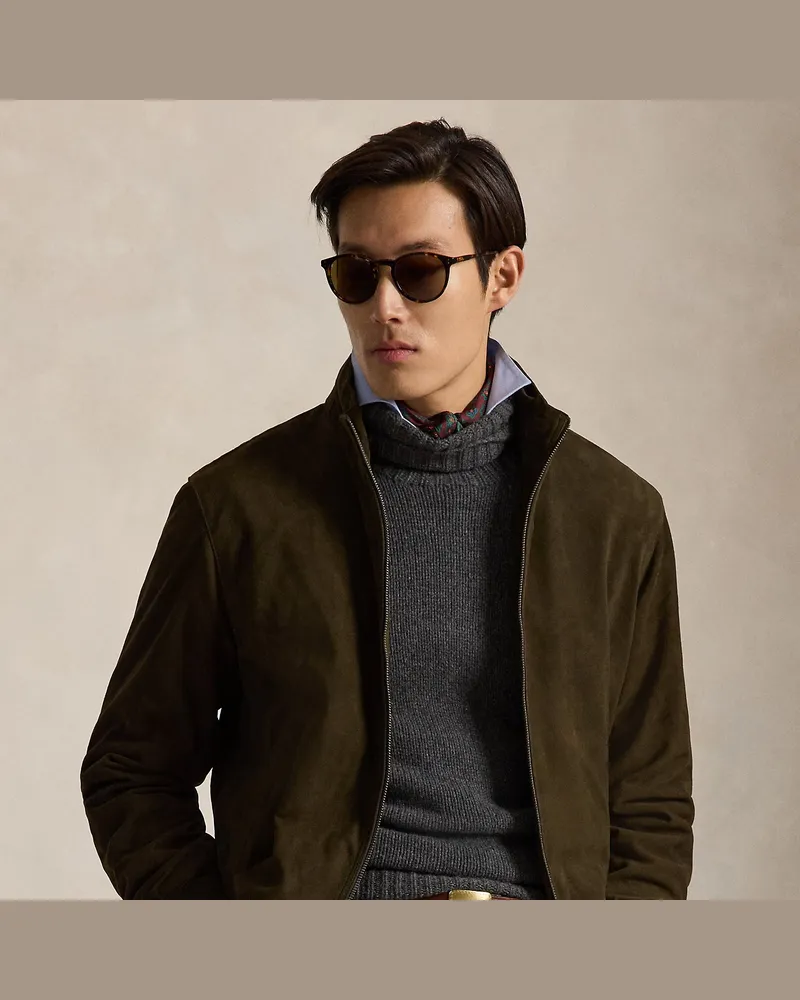 Ralph Lauren Die Wildlederjacke Charleton Green