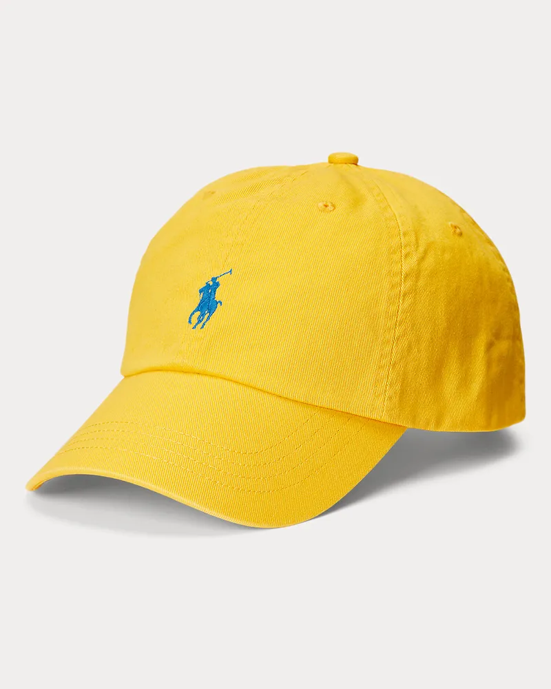 Ralph Lauren Baseballkappe aus Baumwollchino Yellow