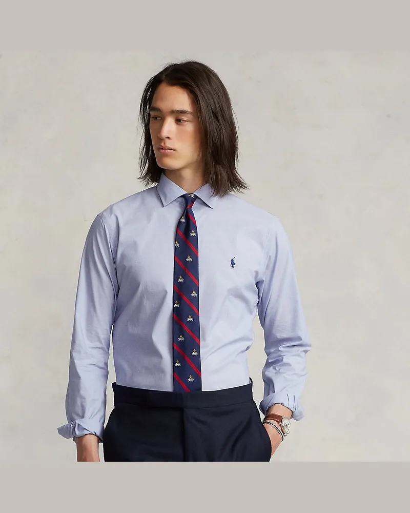 Ralph Lauren Custom-Fit Popelinehemd Blue