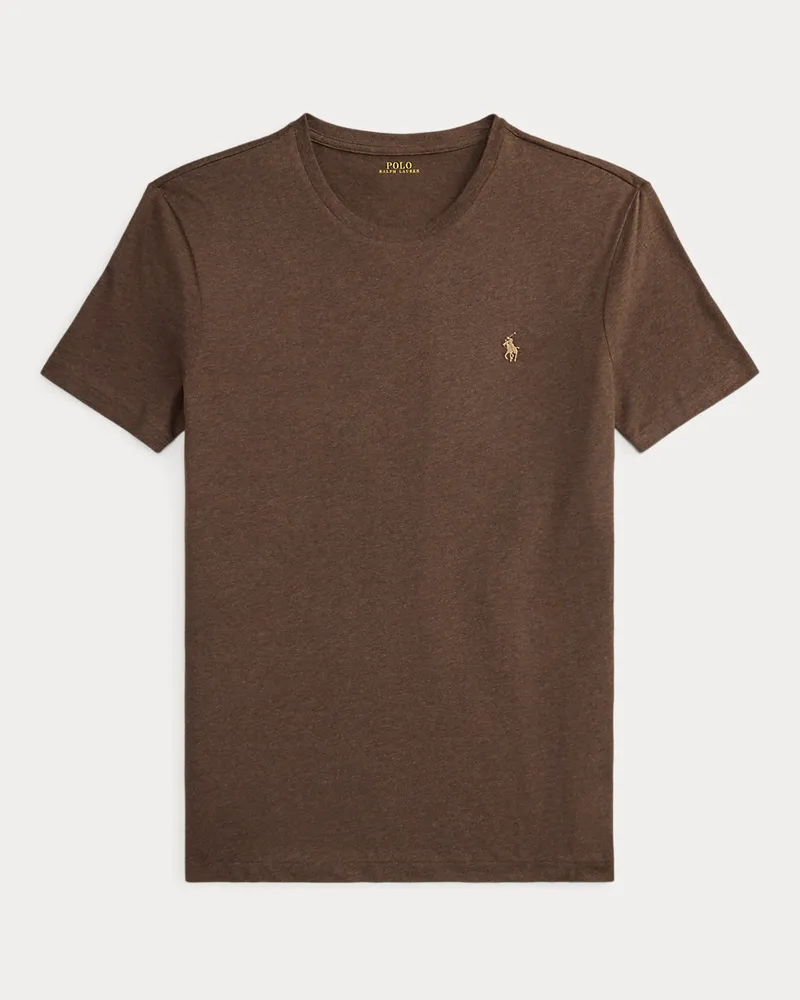 Ralph Lauren Custom-Slim-Fit Jersey-T-Shirt Brown