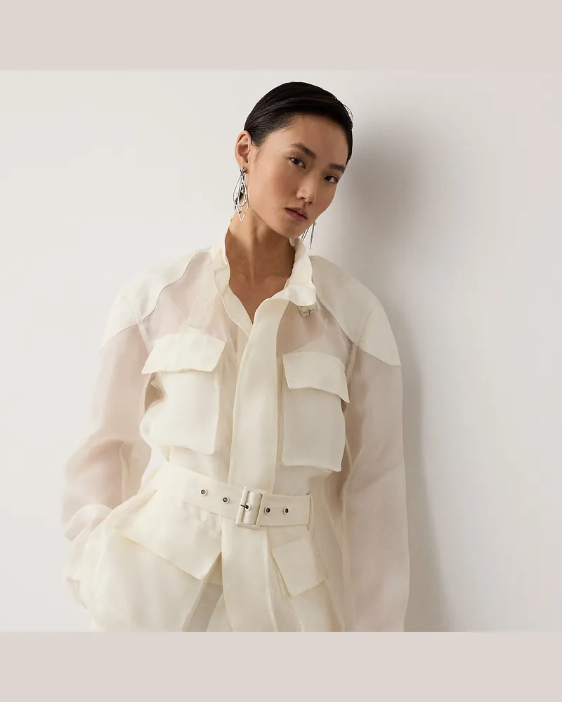 Ralph Lauren Feldjacke Zaria aus Seidengazar Cream
