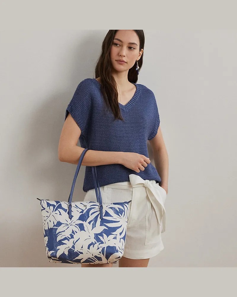 Ralph Lauren Mittelgroße Nylon-Tragetasche Keaton Multi