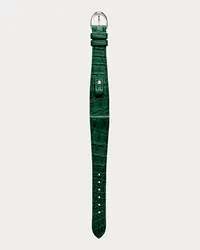 Ralph Lauren Petite-Stirrup-Armband, Alligatorleder Green