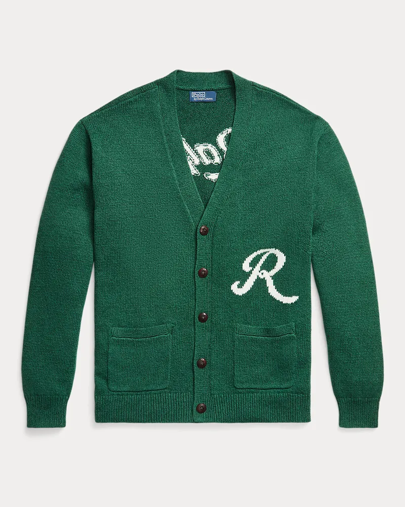 Ralph Lauren Große Größen - Die Strickjacke  Ralph Lauren mit Logo Green