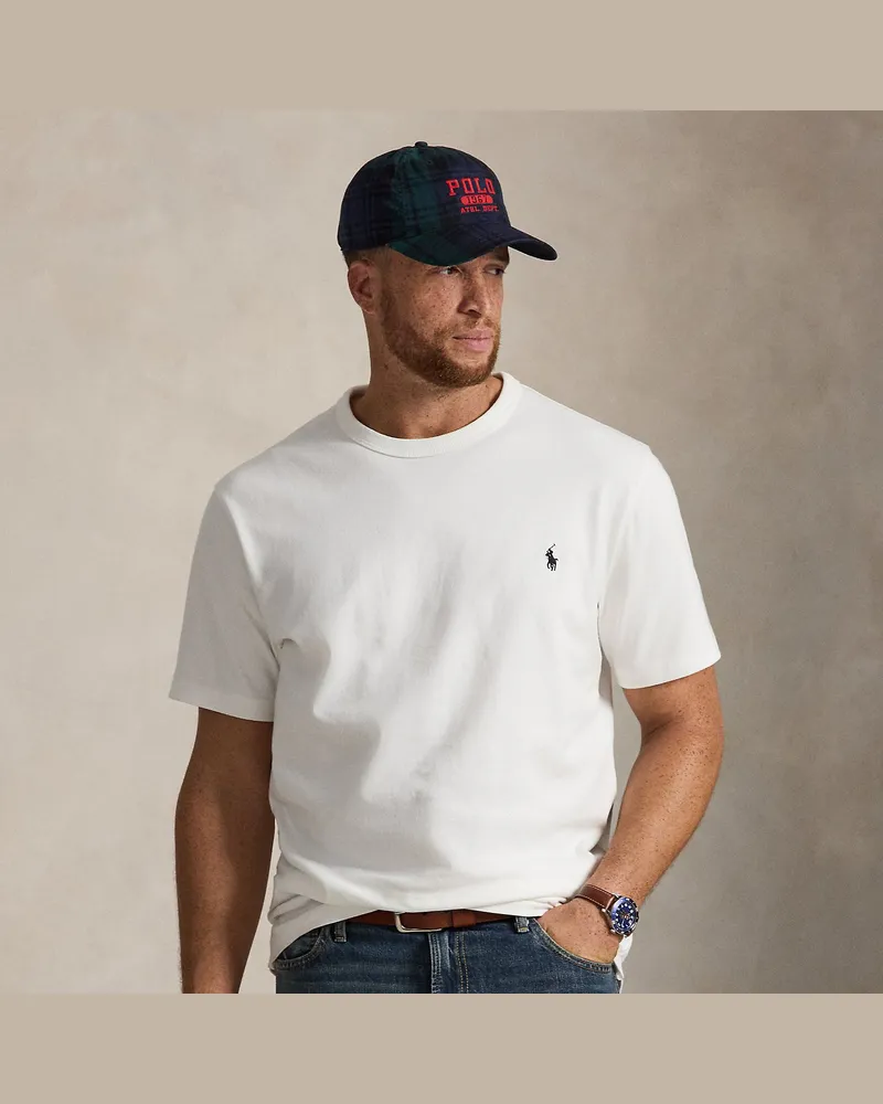 Ralph Lauren Große Größen - Rundhals-T-Shirt aus Jersey White