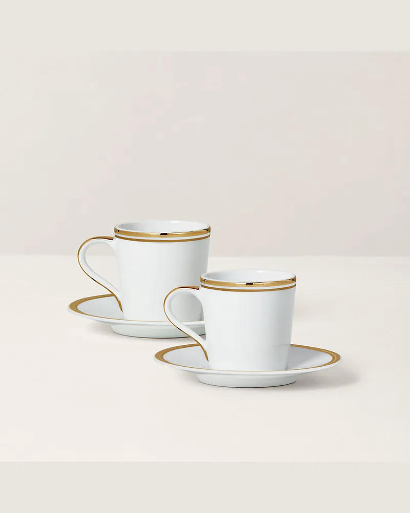 Ralph Lauren Home Espressotassen-Geschenkset Wilshire Gold