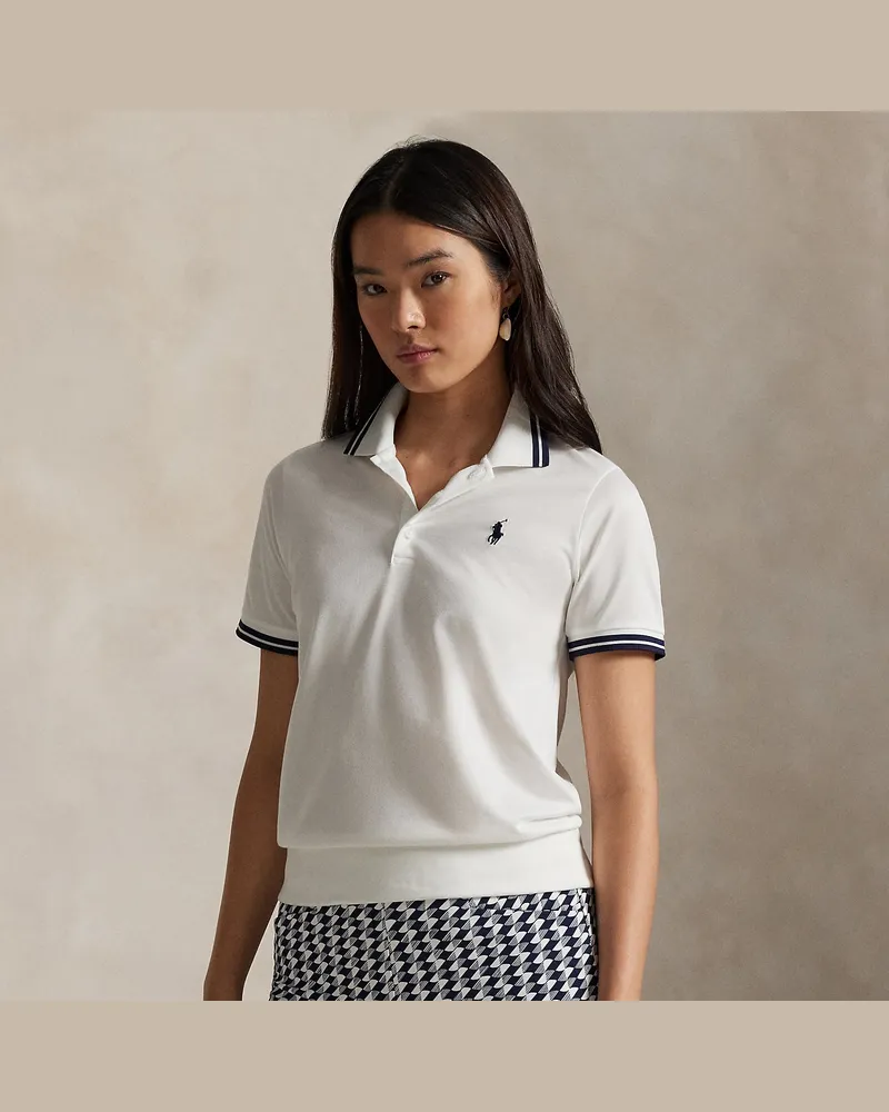Ralph Lauren Tailored-Fit Poloshirt aus Jersey White