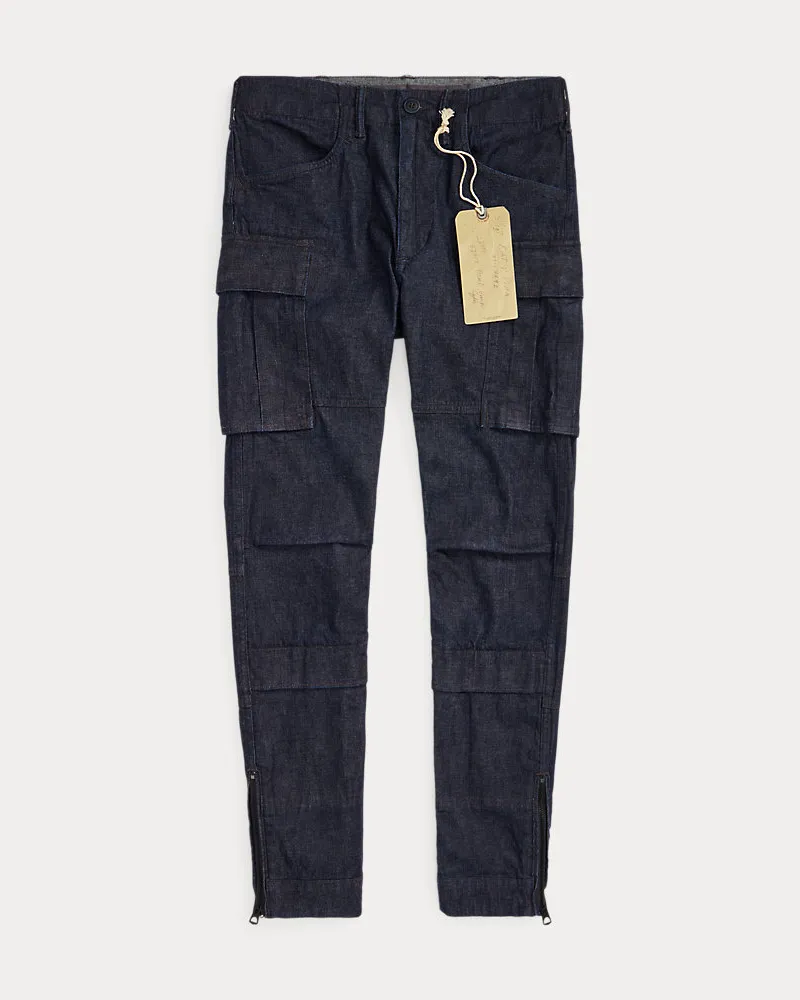 Ralph Lauren Skinny-Cargohose aus Stretch-Denim Blue