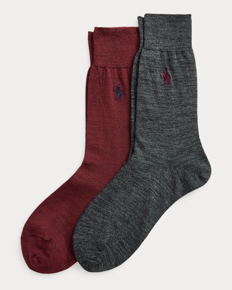 Ralph Lauren 2er-Pack Anzugsocken mit Pony Red