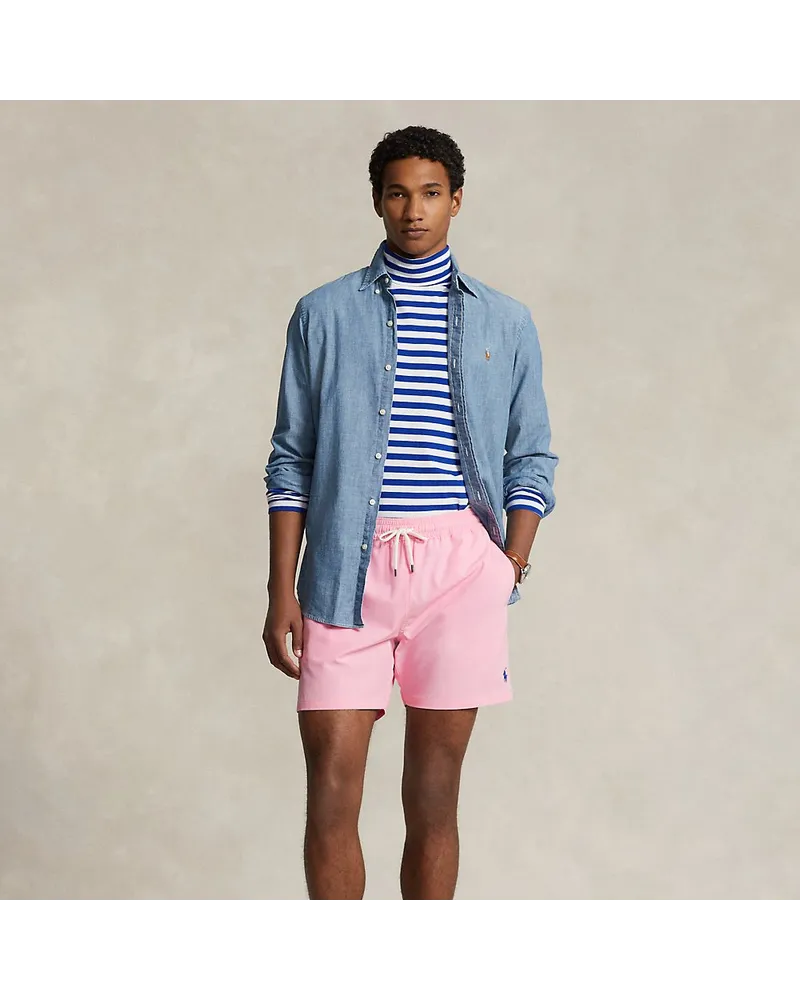 Ralph Lauren Klassische Badeshorts Traveler Pink