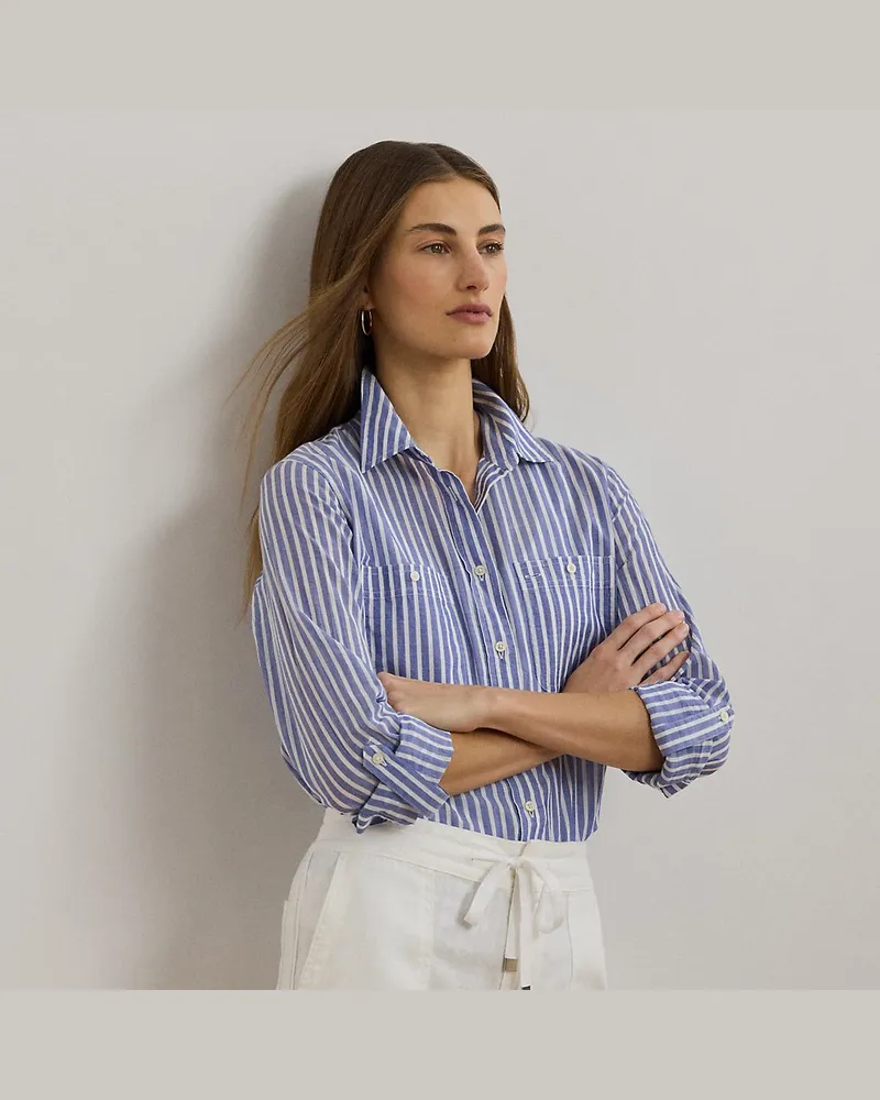 Ralph Lauren Relaxed-Fit Hemd aus Voile Blue