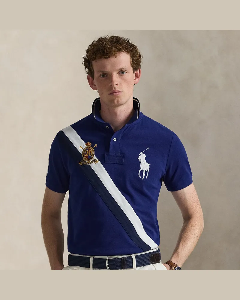 Ralph Lauren Jubiläums-Poloshirt mit Big Pony Blue