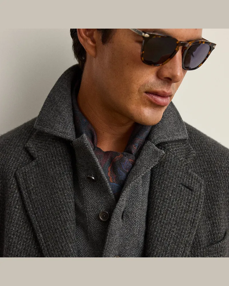 Ralph Lauren Kaschmir-Seidenschal mit Paisley-Motiv Red