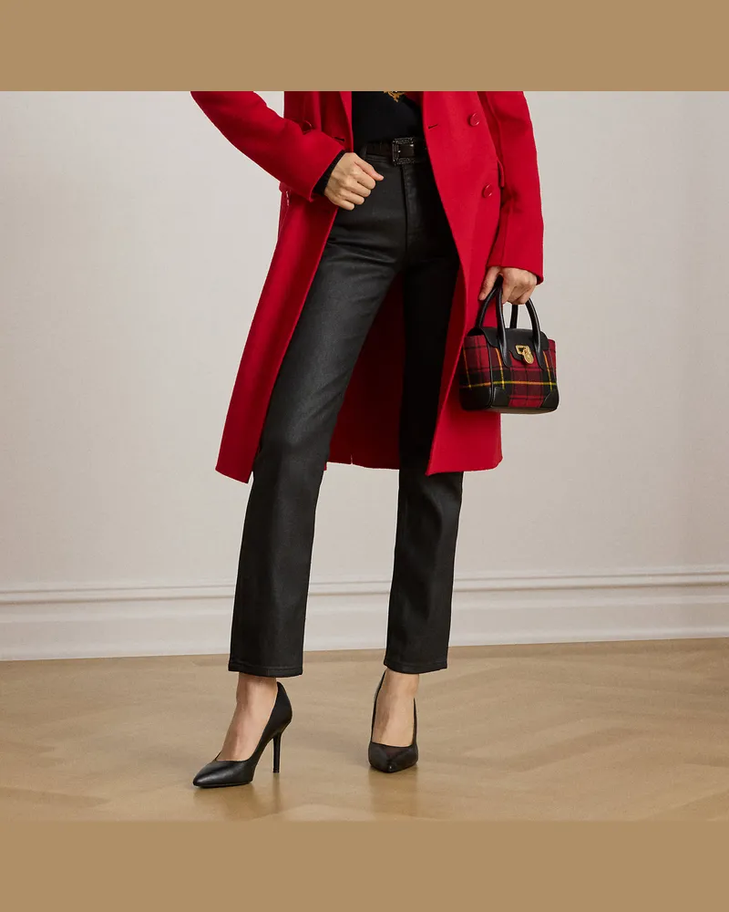Ralph Lauren Gerade 7/8-Jeans mit hoher Leibhöhe Black