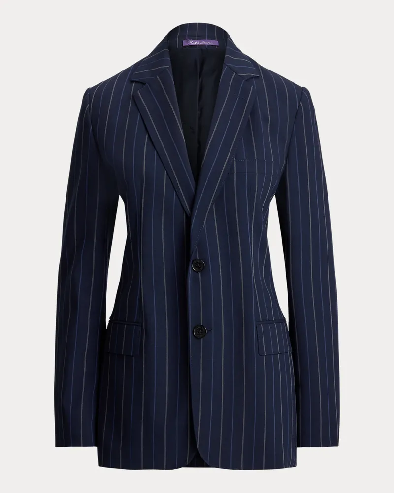 Ralph Lauren Gestreifte Wolljacke Marcy Blue