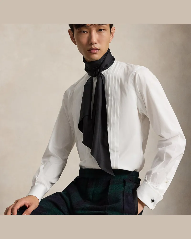 Ralph Lauren Seidentwill-Halstuch für Herren Black