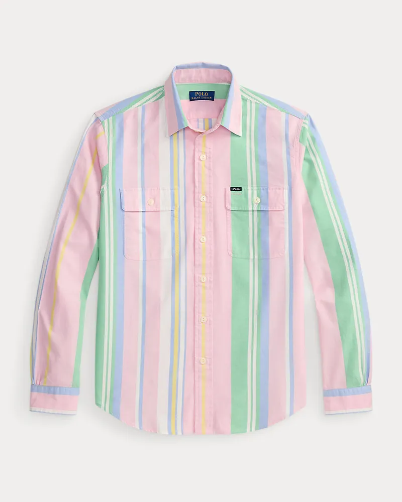 Ralph Lauren Custom-Fit Oxford-Arbeitshemd Pink