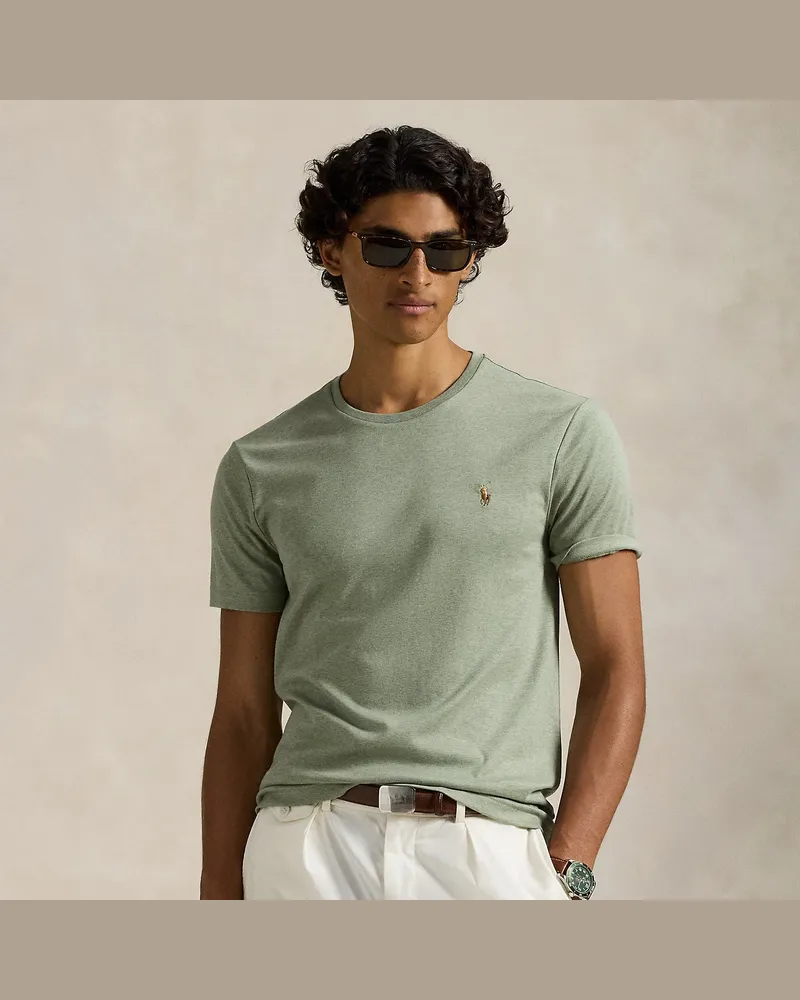 Ralph Lauren Weiches Custom-Slim-Fit T-Shirt Green