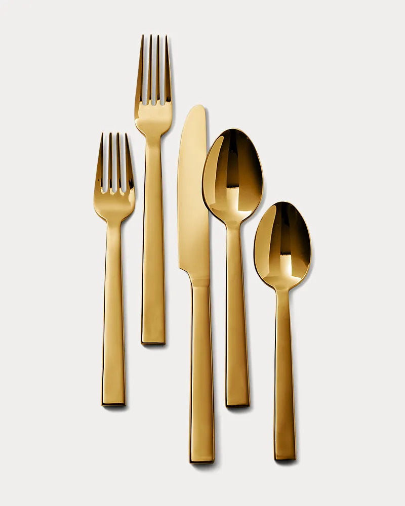 Ralph Lauren Home 5-teiliges Tischbesteckset Academy Gold