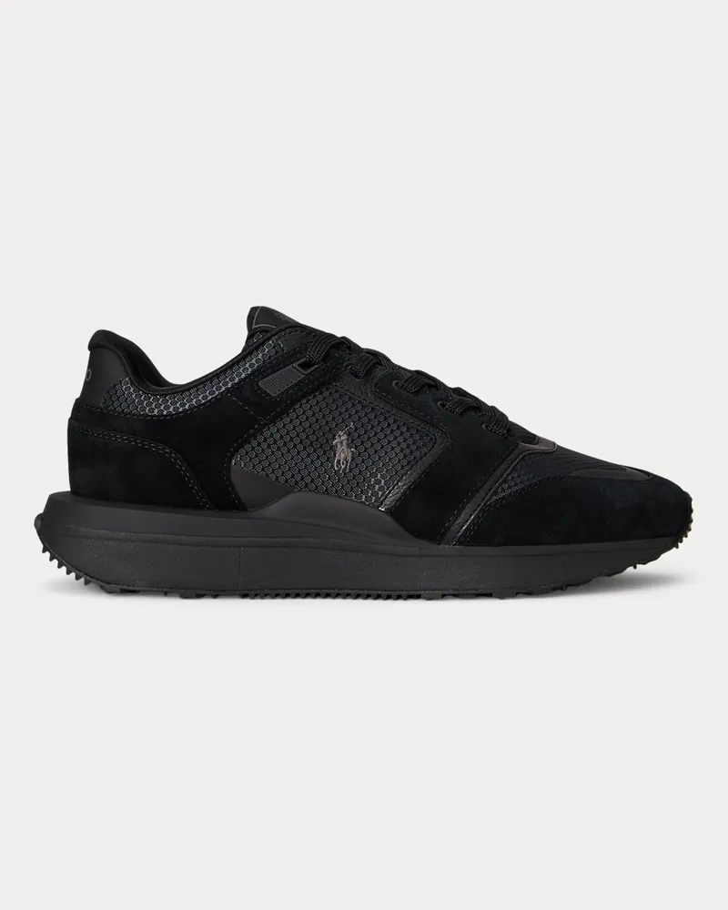 Ralph Lauren Sneaker Train 89 V2 mit Wildlederbahnen Black