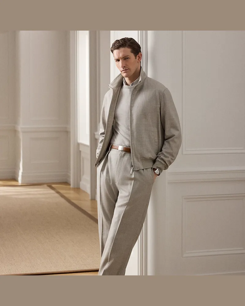 Ralph Lauren Handgeschneiderte Wollhose Gregory Grey