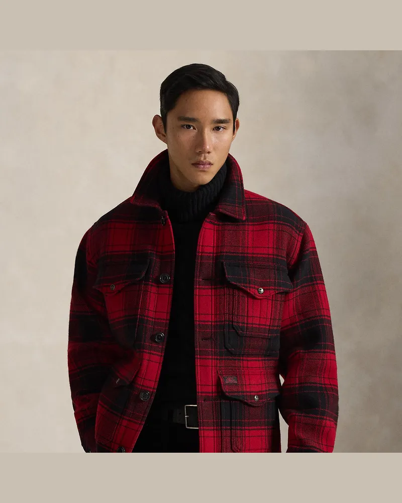 Ralph Lauren Wolljacke Nichols mit Karomuster Red