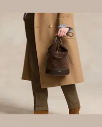 Ralph Lauren Mittelgroße Beuteltasche Bellport Brown